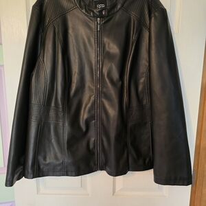 Women's Black Leather Jacket